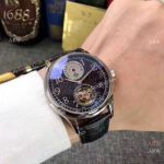 Fake Patek Philippe Calatrava Watch SS Tourbillon Dial